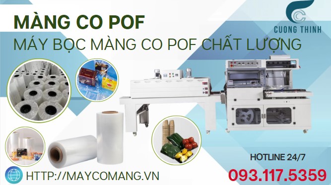 Máy cắt dán màng co POF tự động - bọc seal sản phẩm