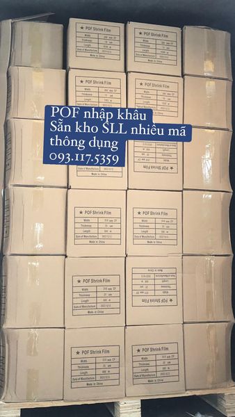 Cung cấp sỉ lẻ màng co POF bọc hộp mỹ phẩm