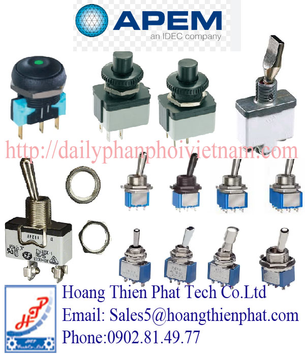 Công tắc chuyển đổi APEM tại Việt Nam.