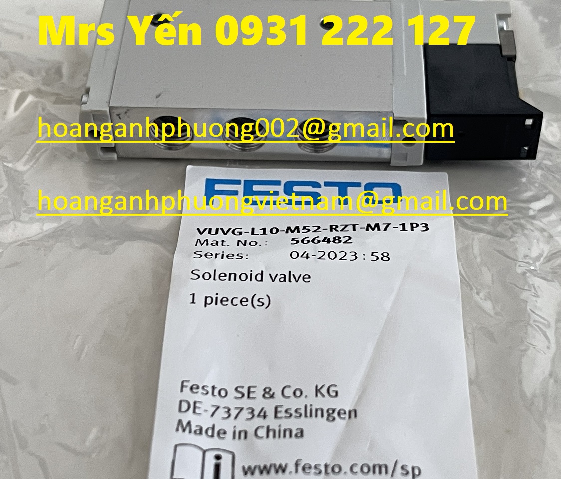 Van điện từ 566482 FESTO giá nhập khẩu trực tiếp tại Bình Dương
