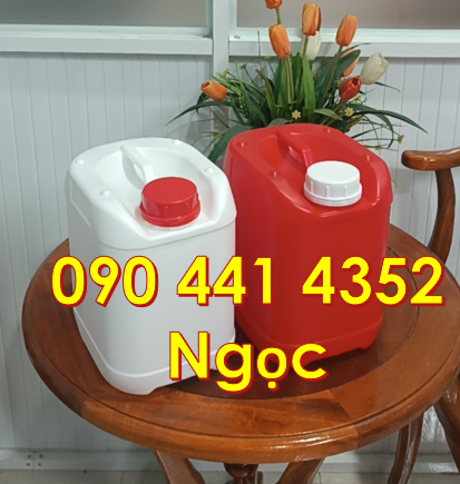 Can nhựa 5 lít đựng hóa chất, vỏ can nhựa 4 lít đựng thuốc nhuộm CN,