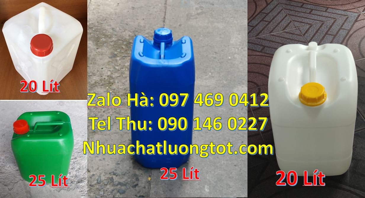 Bán can nhựa 30l có nắp thoát khí vuông xanh,can nhựa 25l đựng hóa chấ