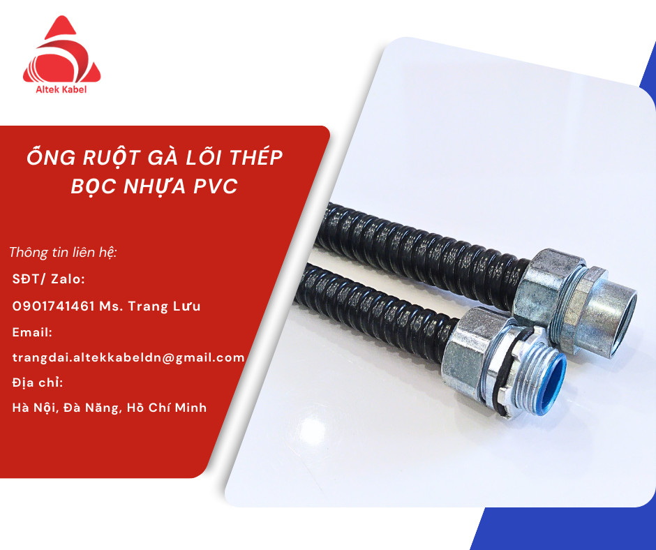 Ống ruột gà lõi thép bọc nhựa pvc 2 inch (ID 51 - 0D 63)