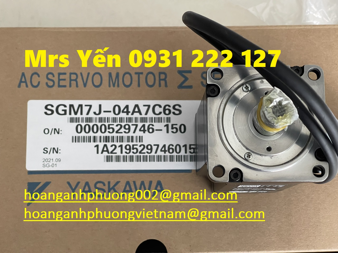 SGM7J-04A7C6S Động cơ Yaskawa mới bảo hành 1-1 tại Bình Dương