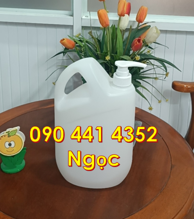 Bình đựng nước giặt 4 lít, can nhựa 3.8 lít đựng nước xả vải, can 2L