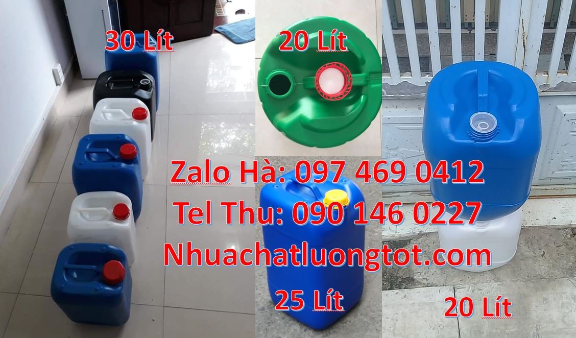 Bán can nhựa 25l có nắp thoát khí đựng thực phẩm,can nhựa 18l tròn xan