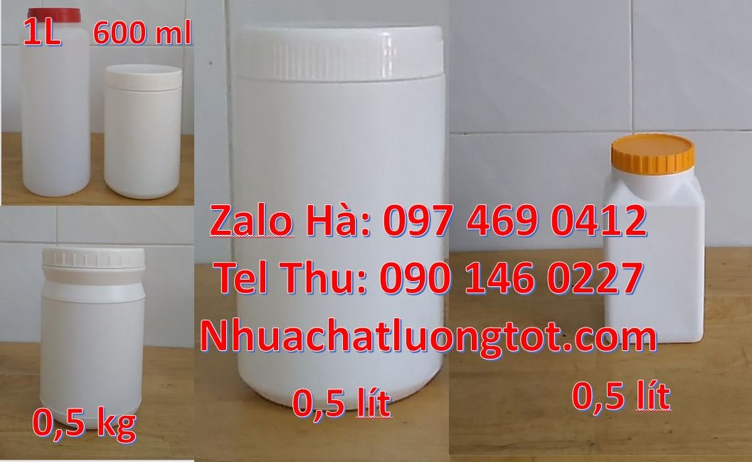 Bán hũ nhựa 100g đựng bột gia vị,hũ nhựa 0.5g đựng thuốc viên nén rẻ