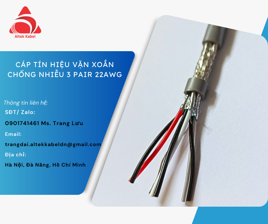 Dây cáp tín hiệu 4 pair 22awg hãng Altek Kabel Đức