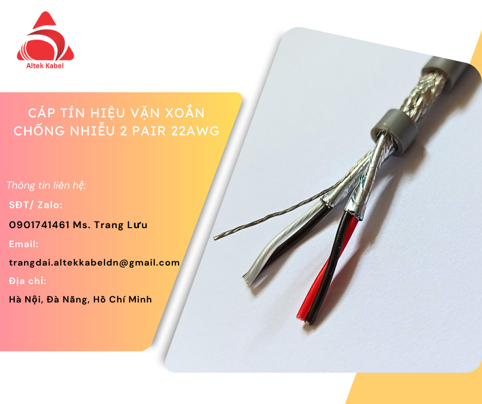 Dây cáp tín hiệu 4 pair 22awg hãng Altek Kabel Đức