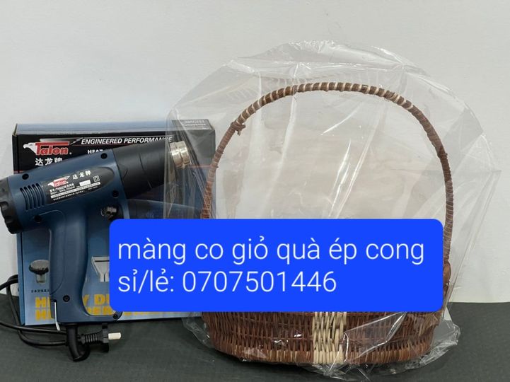 sản xuất phân phối sỉ lẻ màng co giỏ quà ép cong ép ngang