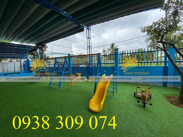 Bộ vận động liên hoàn đa năng: thang leo ,xích đu cầu trượt