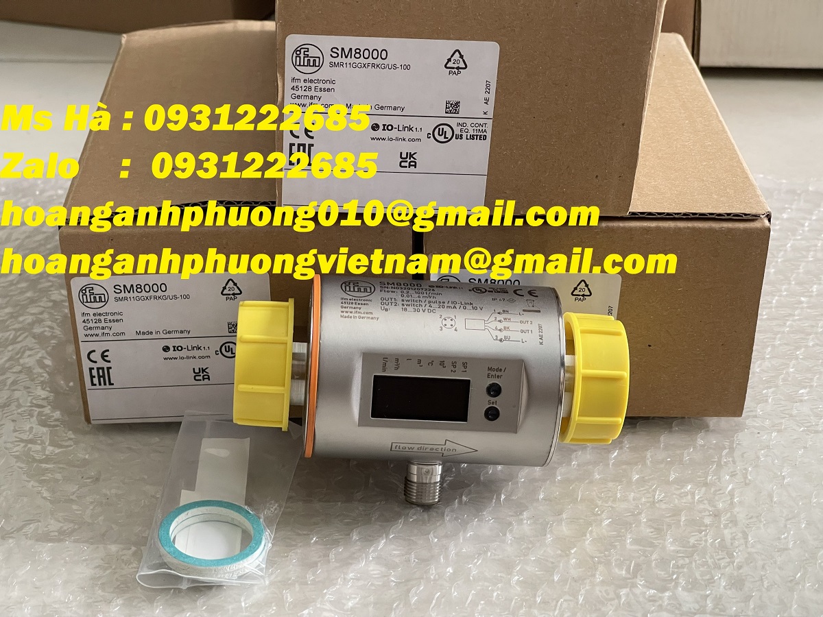 SM8000 dòng IFM - bộ đo lưu lượng - giá cạnh tranh hiện nay