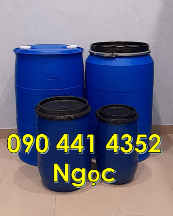 PP thùng phuy nhựa 30 lít đến 220 lít tại TPHCM, thùng phuy nhựa mới