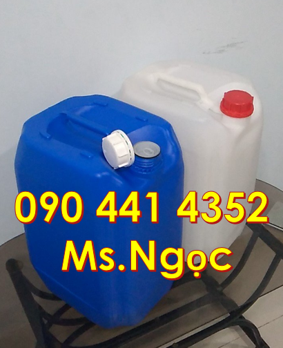 Gía can nhựa đựng hóa chất, can nhựa vuông 10 lít, can nhựa 20 lít