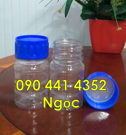 Bán chai nhựa 1 lít tròn đựng thuốc thủy sản, chai nhựa 0.5 lít vuông