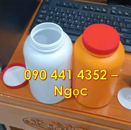 Hủ nhựa 2 ký nắp đỏ, hủ nhựa 1.5 ký đựng phân bón, hủ nhựa 1 ký vuông