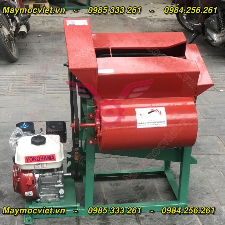 Máy tuốt lạc, máy tuốt đậu phộng, máy đập lạc, tuốt củ lạc đầu nổ TL65