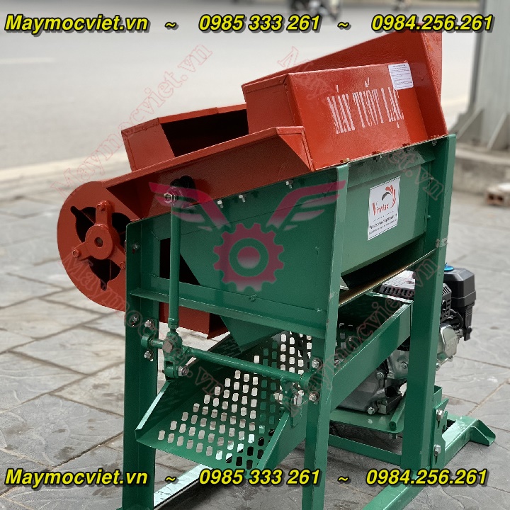 Máy tuốt lạc, đậu phộng mini chạy xăng động cơ 6.5HP
