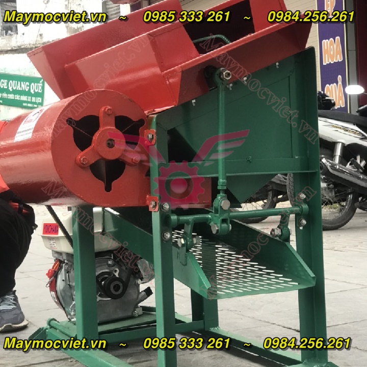 Máy tuốt lạc, tuốt đậu phộng mini giá rẻ gắn đầu nổ 6.5HP