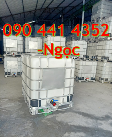 Tank nhựa ibc 1000 lít, bồn nhựa cũ 1000 lít vuông, thùng nhựa ibc cũ
