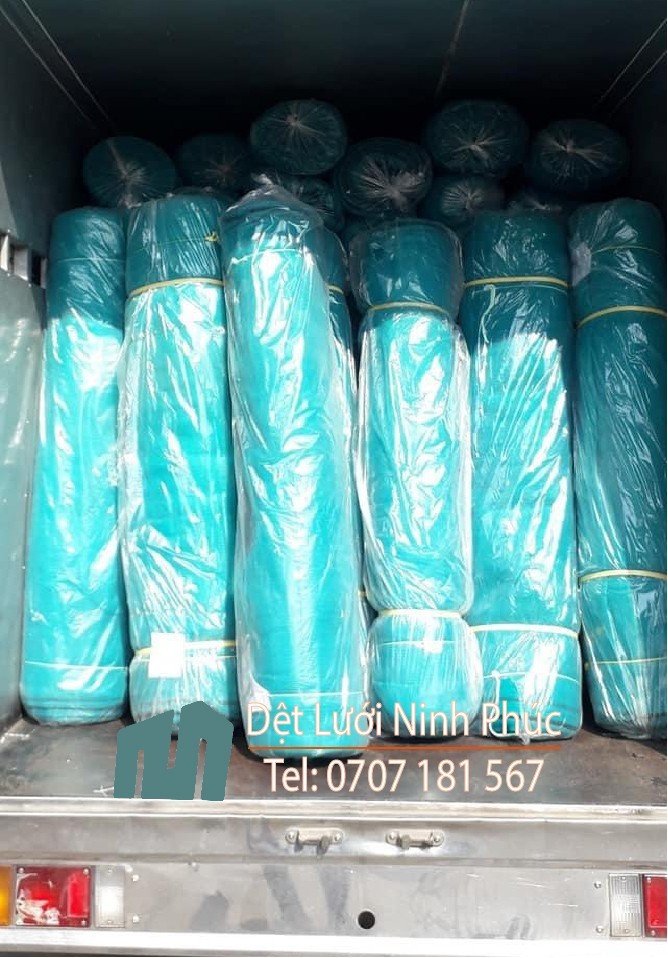Lưới công trình, lưới bao che màu xanh ngọc 60g