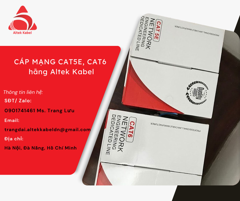 Cáp mạng Cat6 chống nhiễu hãng Altek Kabel