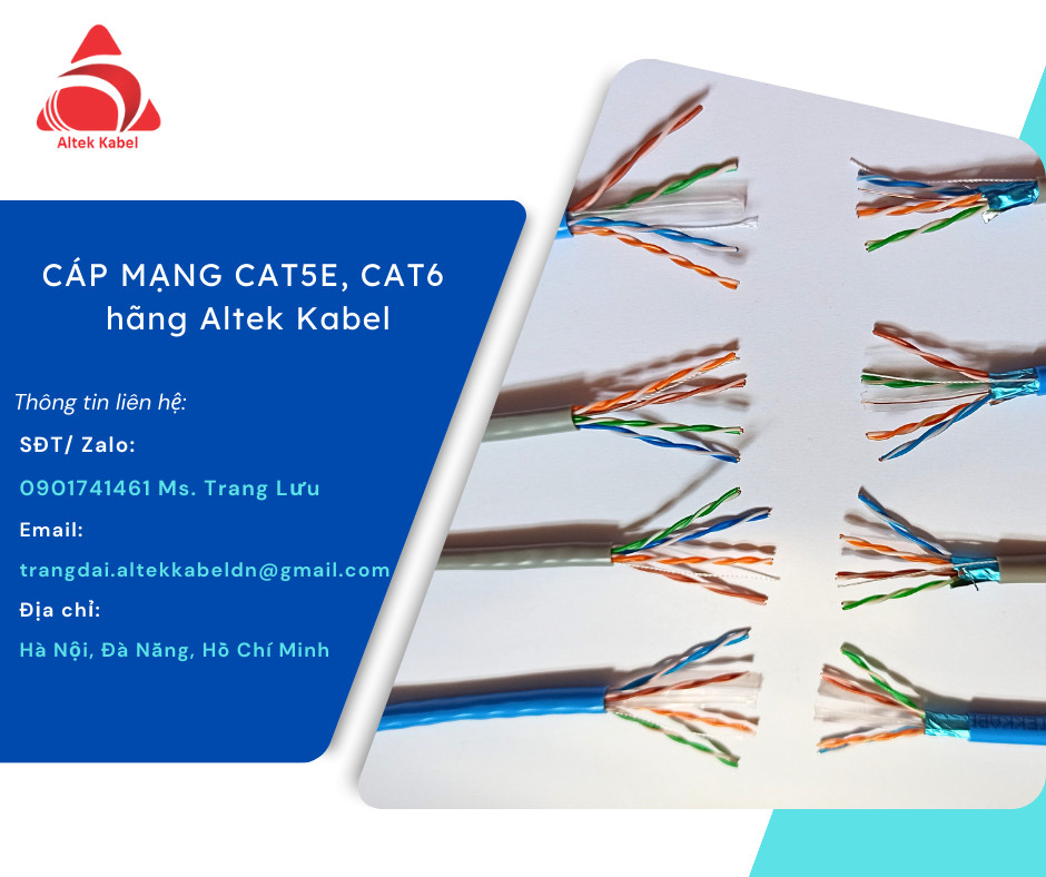 Cáp mạng Cat6 chống nhiễu hãng Altek Kabel