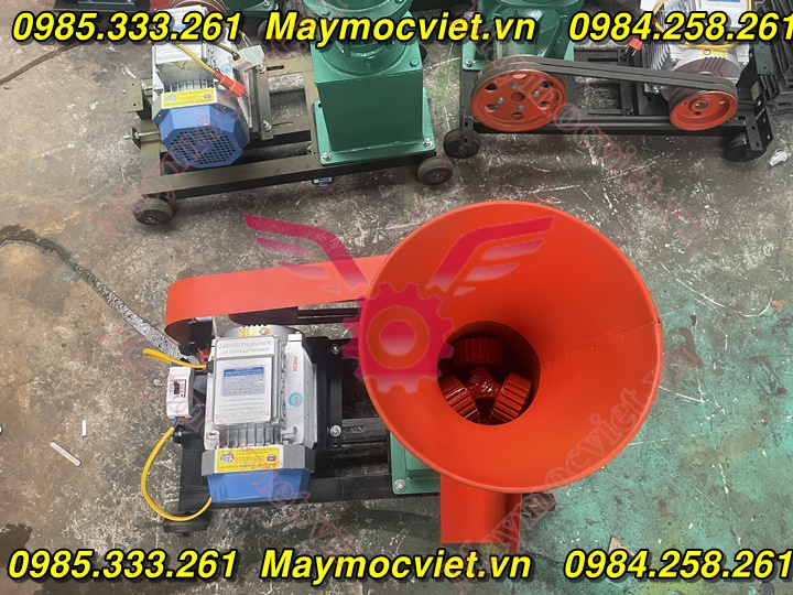 Máy ép cám viên 3 quả lô - motor 3.5kW bảo hành 12 tháng