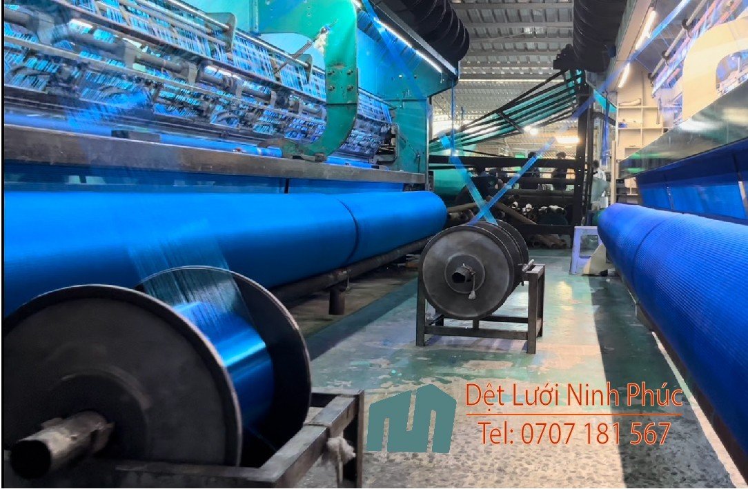 Lưới công trình bao che chống bui màu xanh ngọc