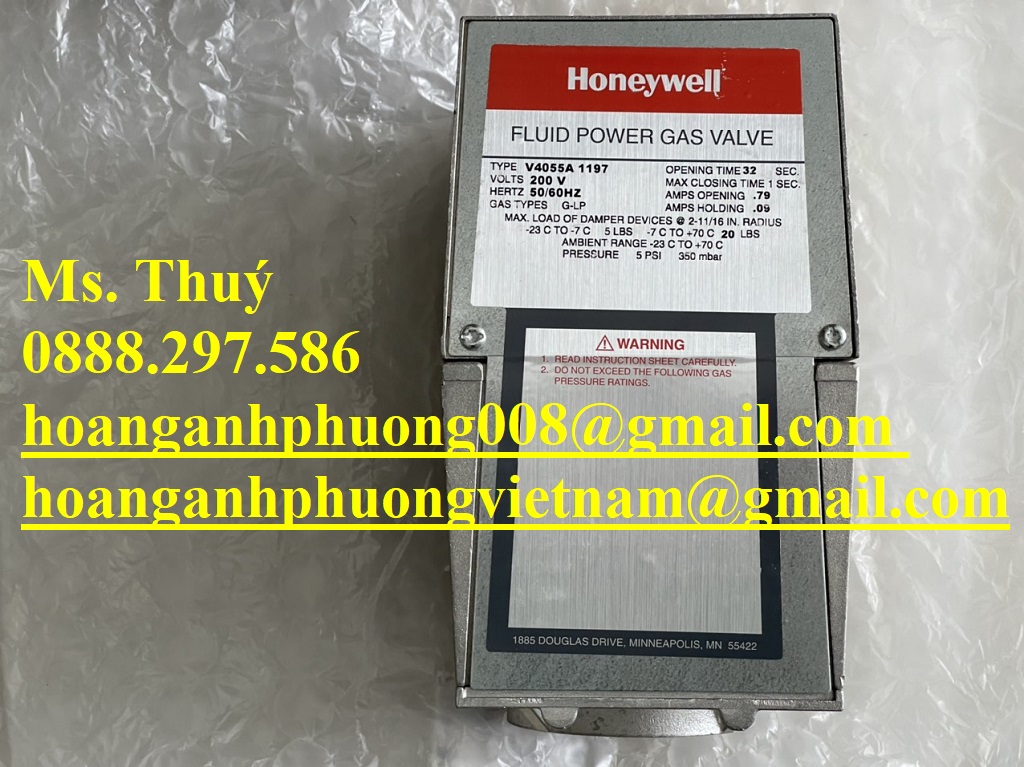 Bộ truyền động Honeywell V4055A 1197 - Hàng mới 100%