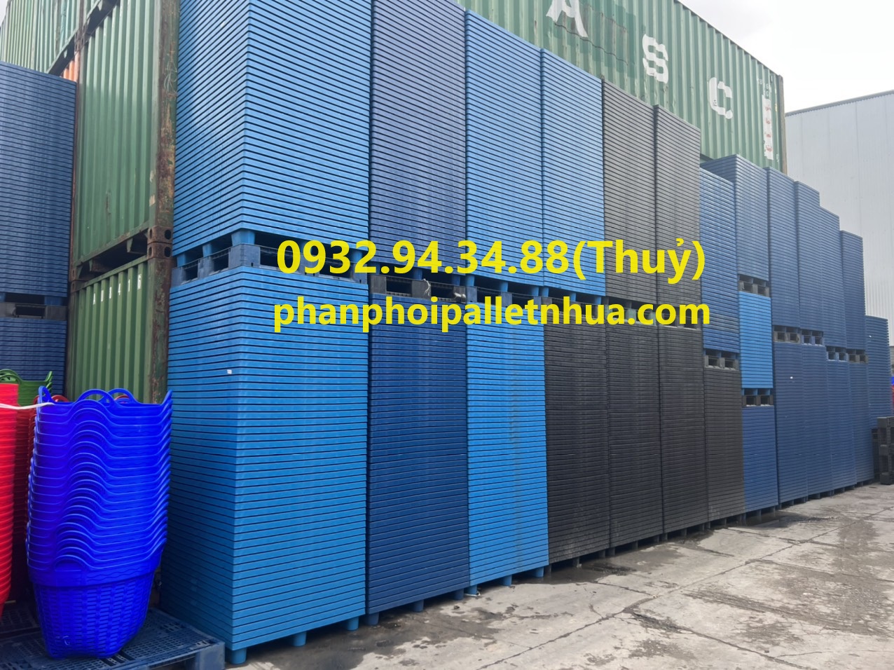 pallet nhựa đã qua sử dụng thanh lý rẻ trên thị trường