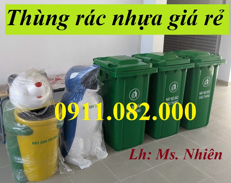 Thùng rác giá rẻ, thùng rác 120l 240l 660l- lh 0911082000