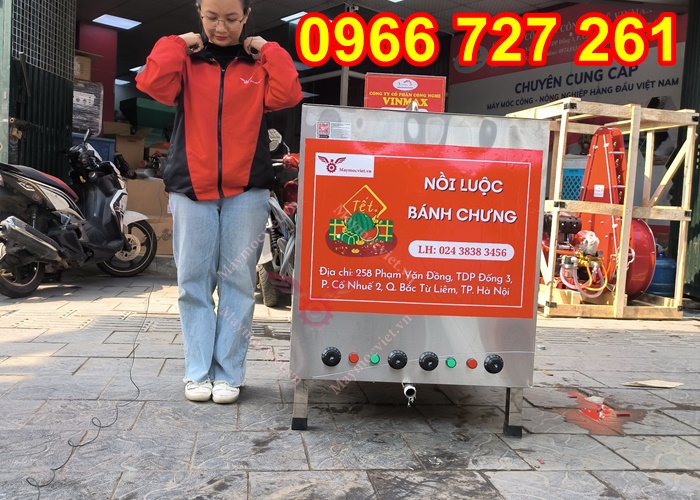 Nồi nấu luộc bánh chưng chạy điện công nghiệp 300L