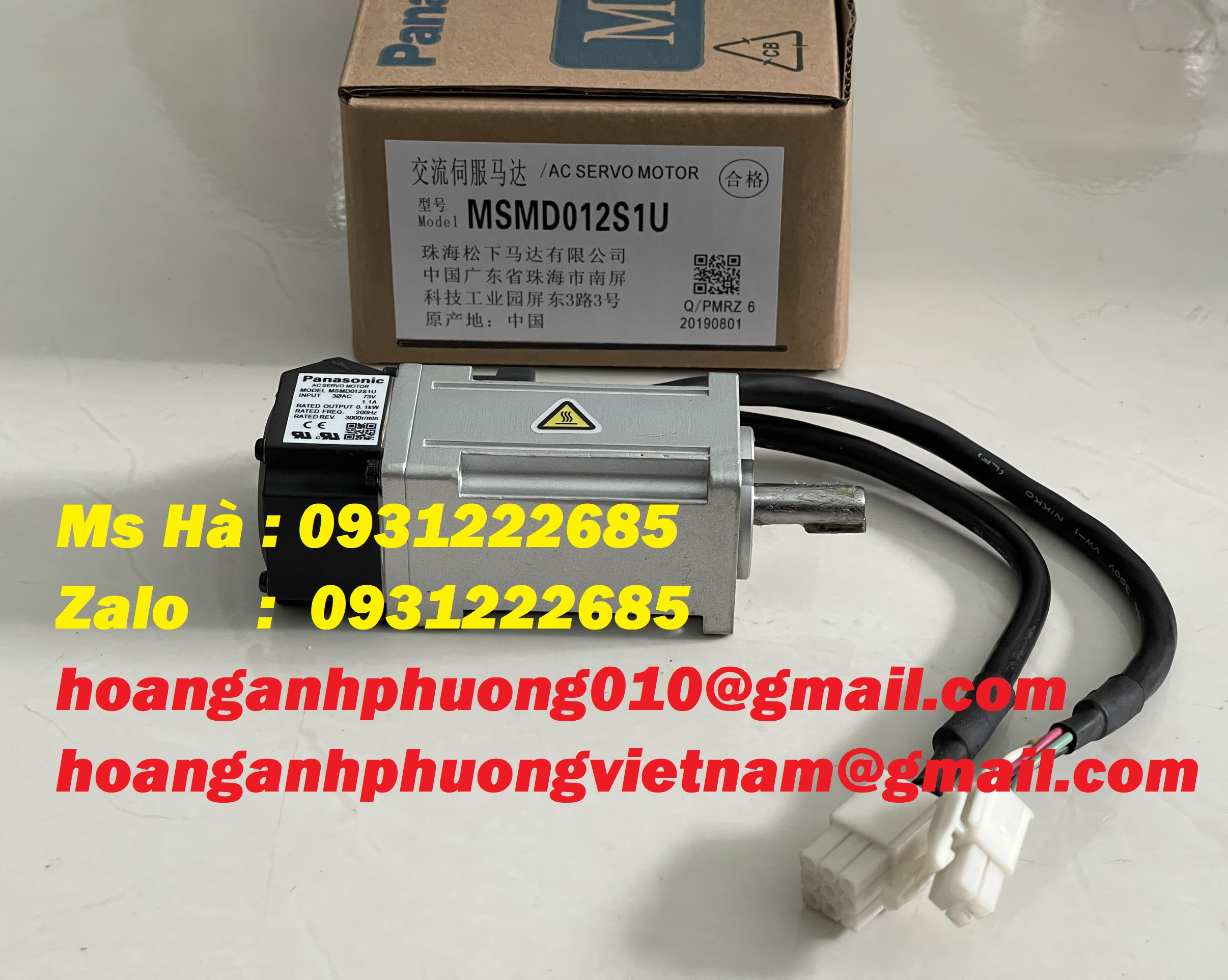 Panasonic động cơ MSMD012S1U giao hàng nhanh chóng - Bình Dương
