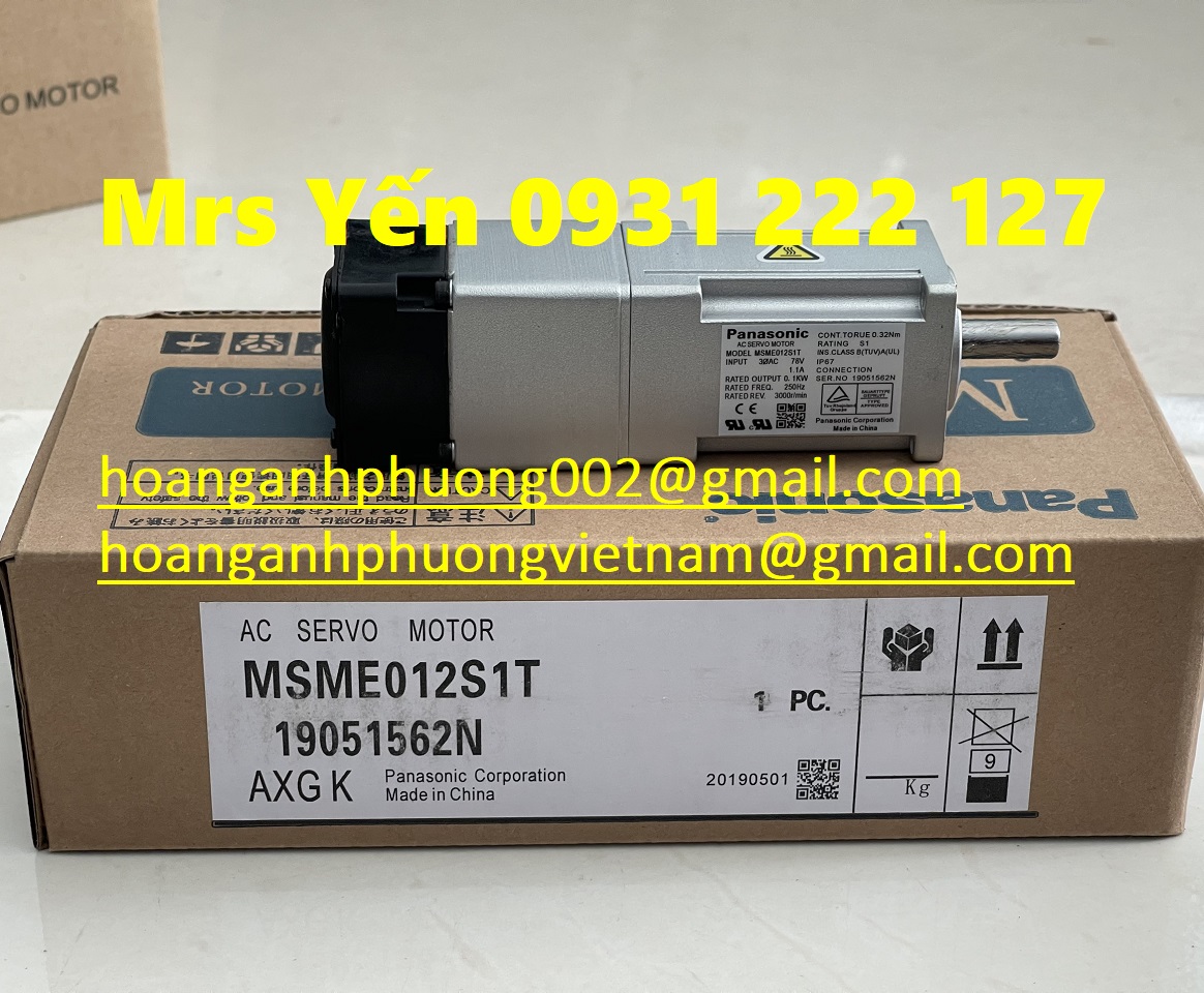 MSME012S1T Động cơ Panasonic, Giao hàng miễn phí toàn quốc
