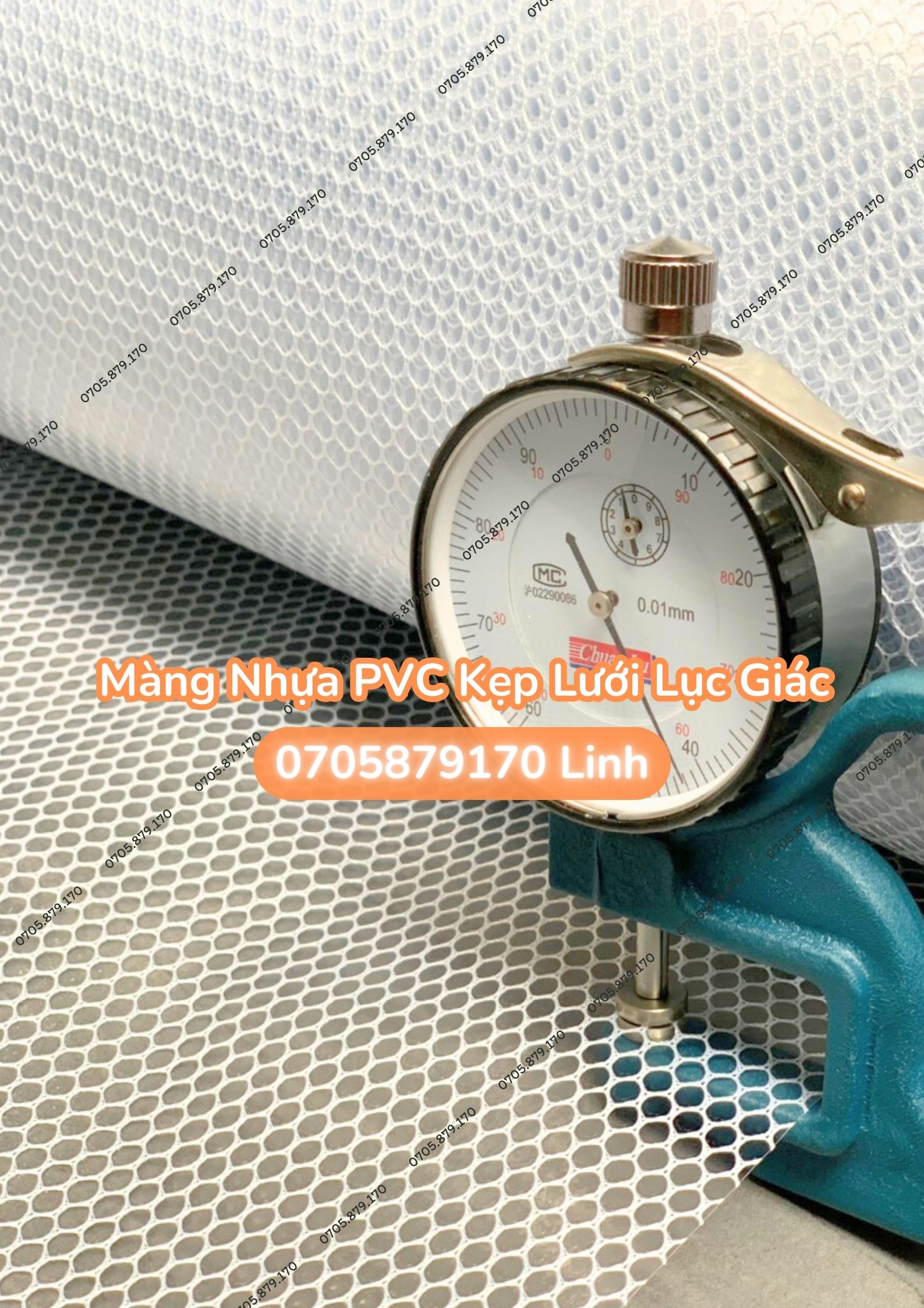 Màng Nhựa PVC Kẹp Lưới Lục Giác