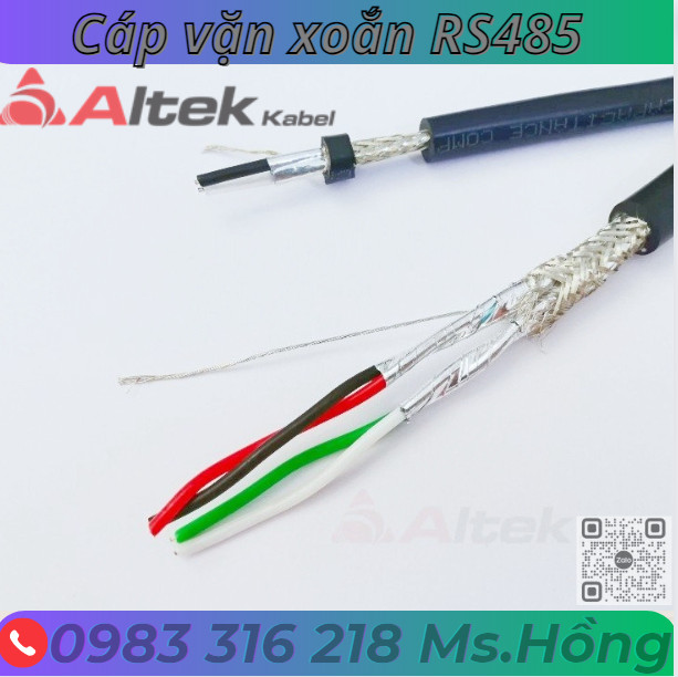 Cáp tín hiệu vặn xoắn chống nhiễu theo cặp RS485