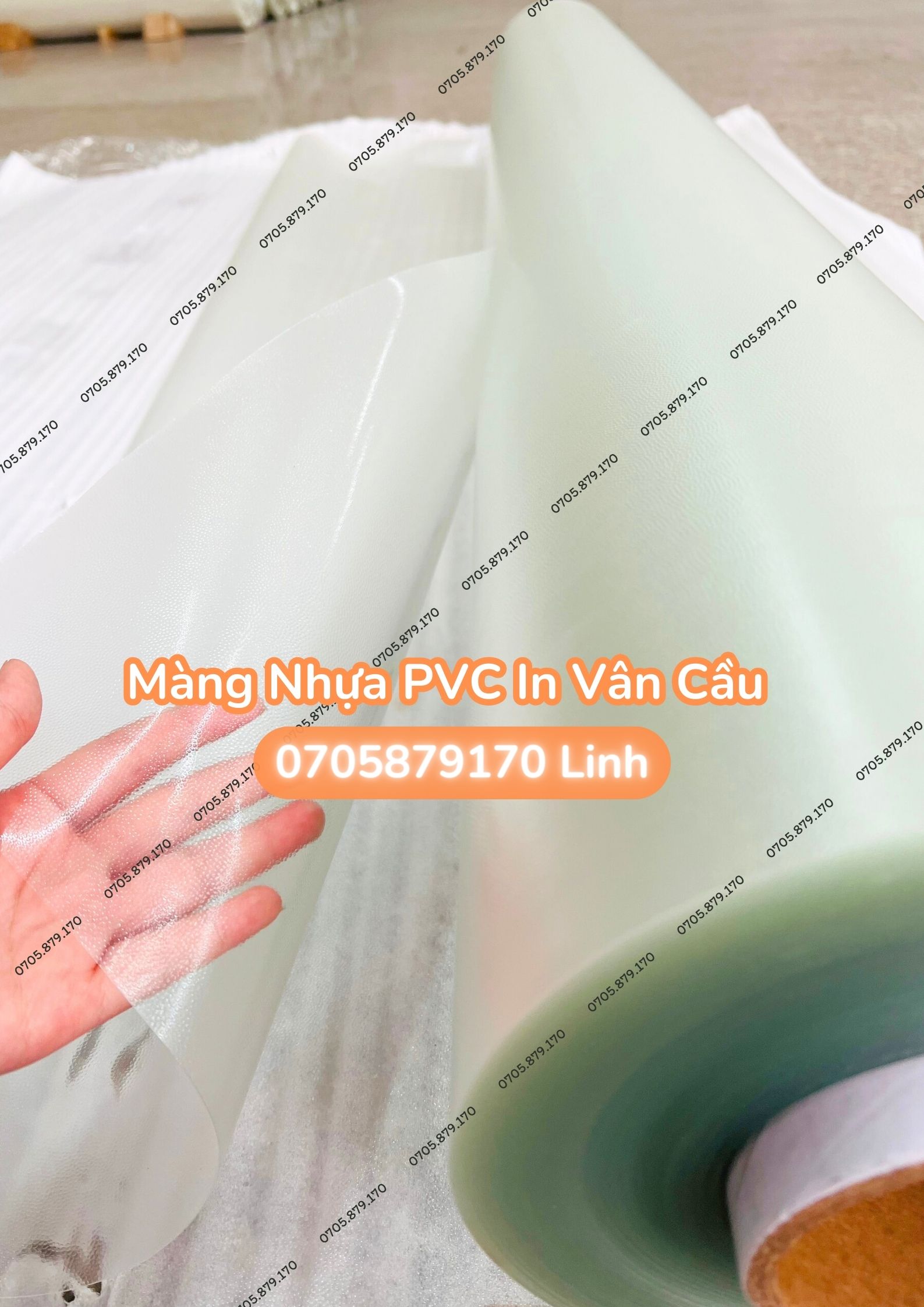 MÀNG NHỰA PVC IN VÂN CẦU