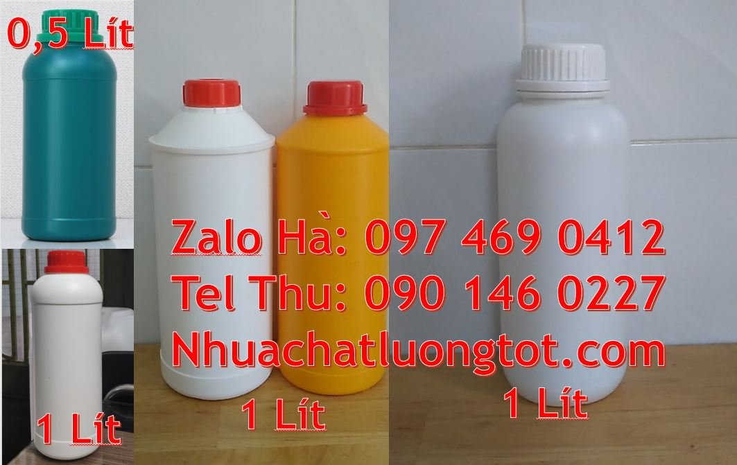 Bán chai nhựa 1l có nắp thoát khí màu trắng,chai nhựa 0.5l đựng sữa ta