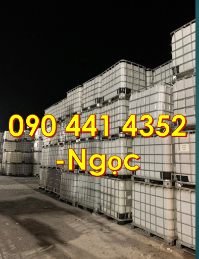 Tank nhựa 1000 lít đựng hóa chất, bồn nhựa 1000L có lồng thép cũ