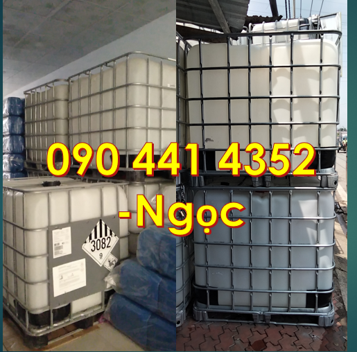 Tank nhựa 1000 lít đựng hóa chất, bồn nhựa 1000L có lồng thép cũ