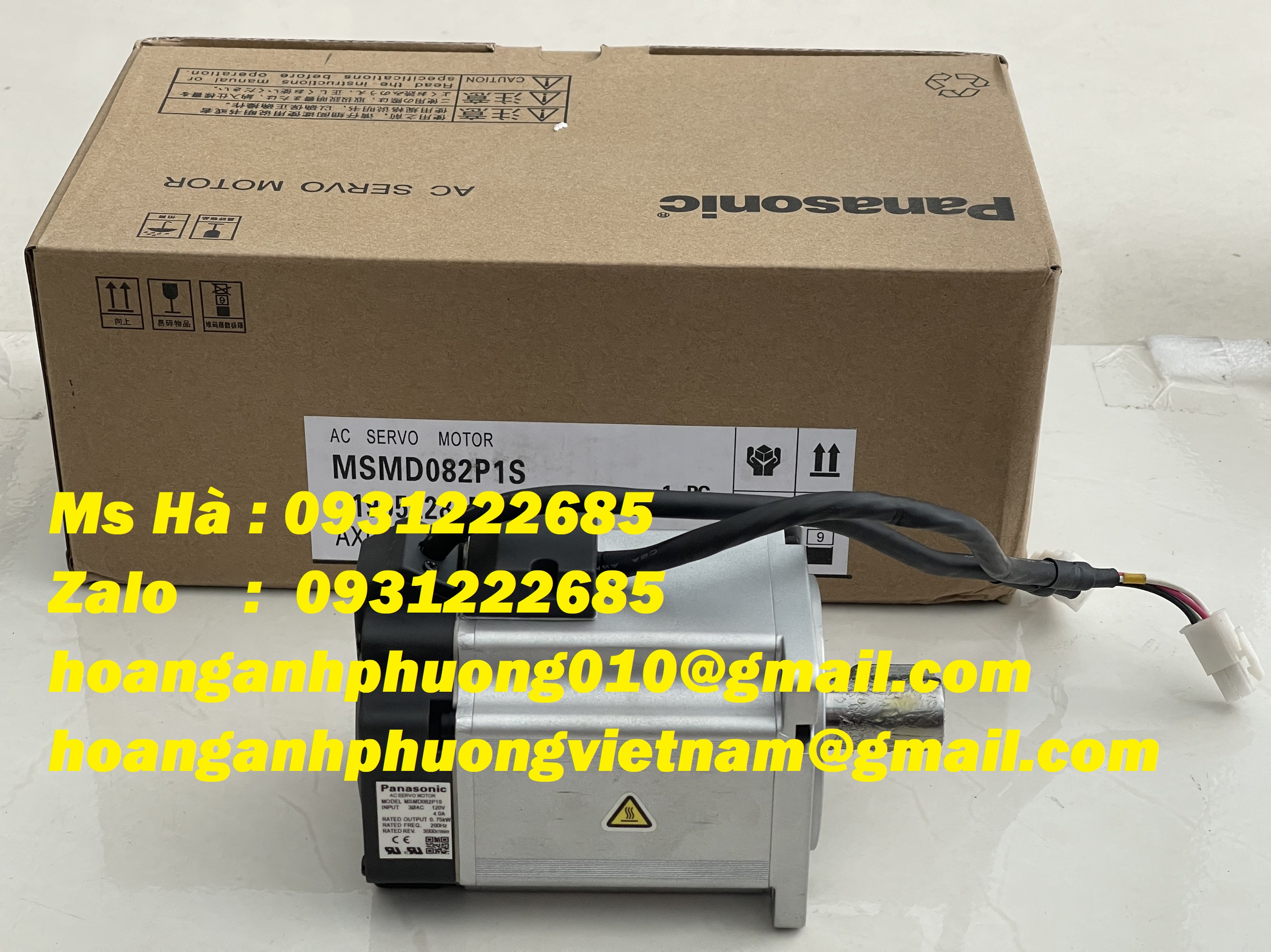 Panasonic chính hãng động cơ MSMD082P1S - giao nhanh chóng