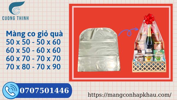 bán màng co giỏ quà tết giá tại xưởng giao toàn quốc