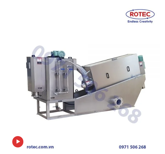 Rotec VN Máy ép bùn trục vít