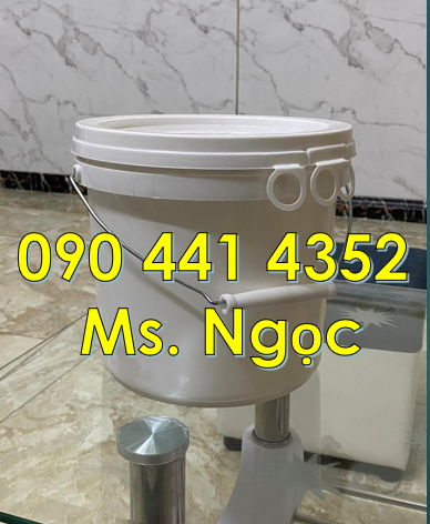 Bán hủ nhựa 1 ký đựng sơn, hủ nhựa 1.5 ký quai nhựa đựng mực in, hủ