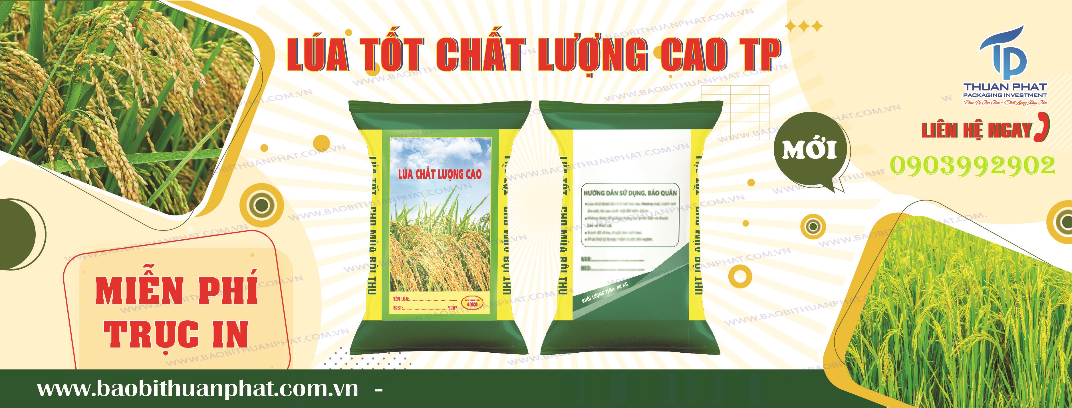 SẢN XUẤT IN ẤN BAO BÌ LÚA GIỐNG  - BAO BÌ THUẬN PHÁT  0903992902