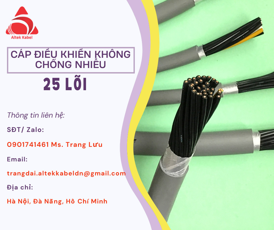 Dây cáp điều khiển, cáp tín hiệu 25 lõi Altek Kabel