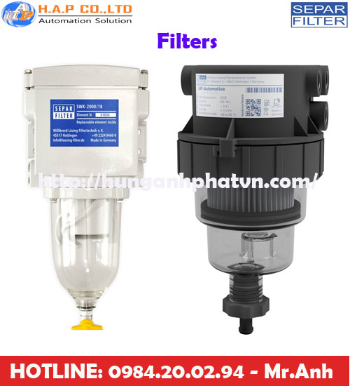 bộ lọc nhiên liệu SEPAR Filter tại việt nam
