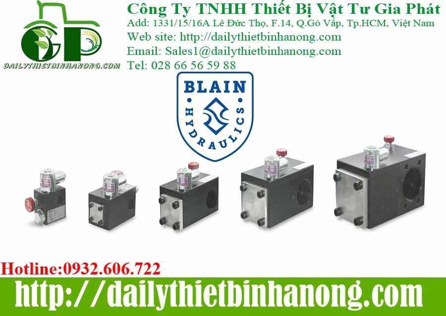 Van điều khiển lưu lượng áp suất Blain Hydraulics