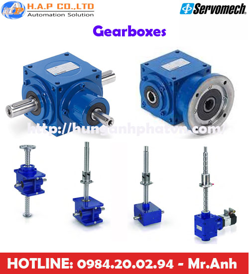 hộp số côn servomech tại việt nam, hộp số servomech